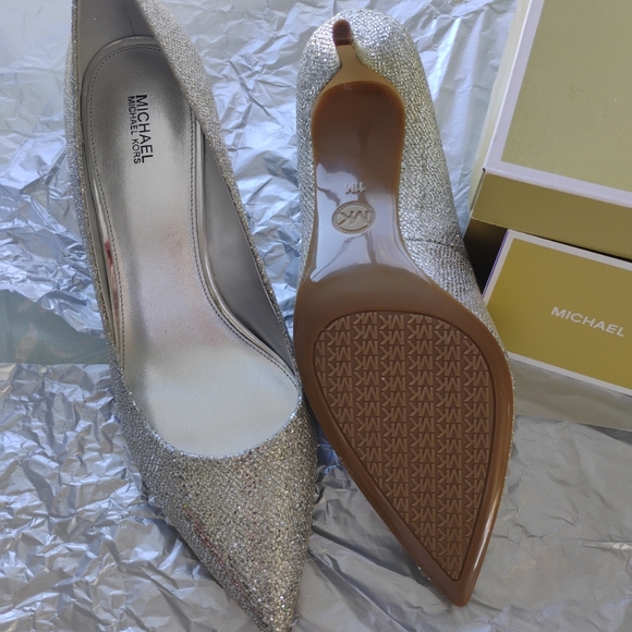 Michael Kors Flex Kitten Pump Glitter/Metallic size 11 - Picture 5 of 8